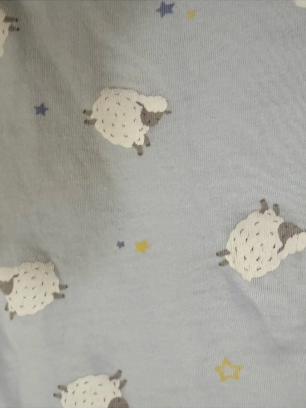 Cotton Juice 3 Piece Pajama Set Girls Sz 10 Cotton Pants Set Sheep Blue